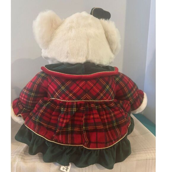 Vintage Holiday Christmas Teddy Bear - Picture 2 of 4